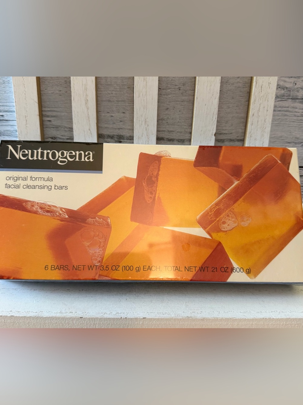 Neutrogena Transparent Facial Cleansing Bar Soap 6pk Bars - Original Formula New